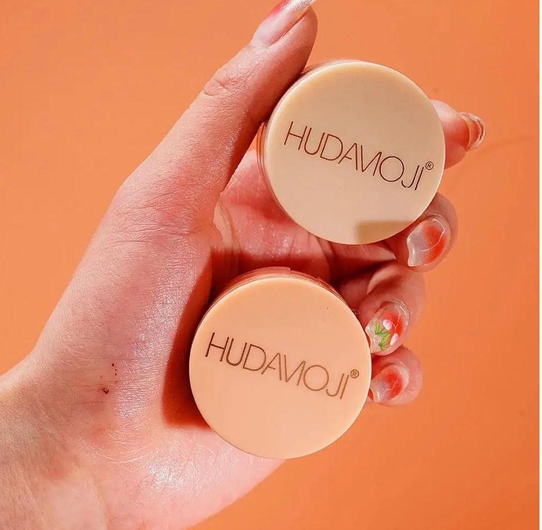 3-in-1 Blush Highlighter Set - Cutest Hudamoji Mini Blush & Highlighter with Pearly Finish - Clarify.pk