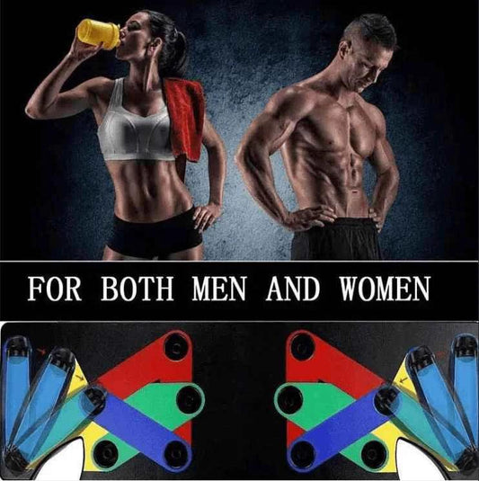 9-in-1 Push Up Rack System for Men and Women.