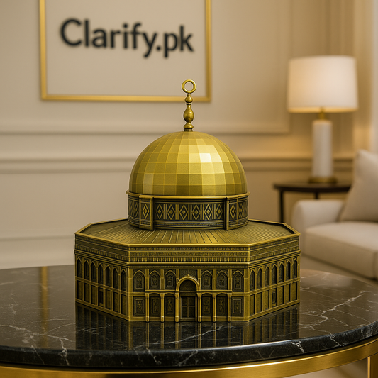 Masjid Al-Aqsa Metal Statue – Islamic Home Décor Showpiece