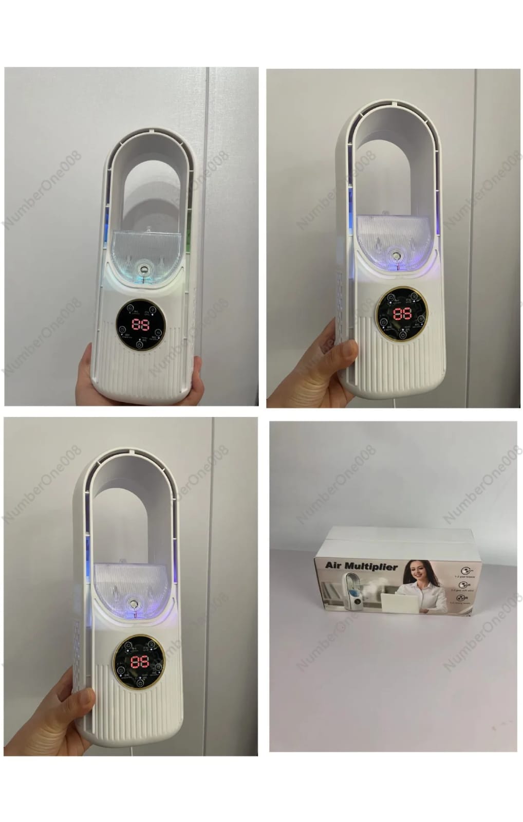 USB Leafless Desktop Air Cooler – Mist Fan Humidifier