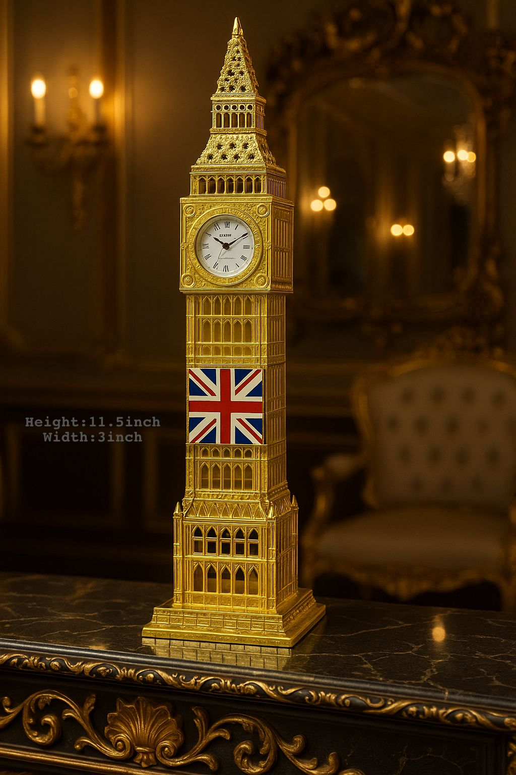 Metal Golden BigBen Tower – Luxury Decorative Showpiece