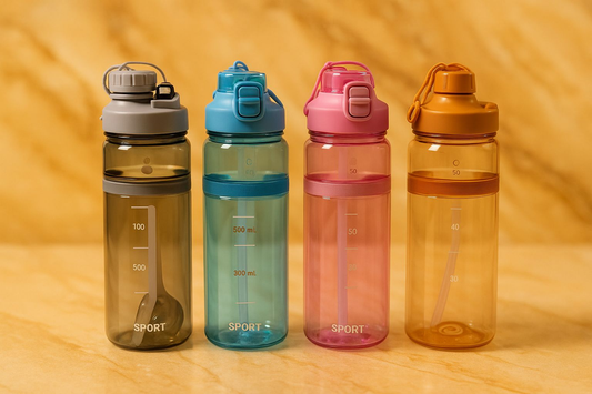 500ml Flip-Straw Sports Bottle – BPA-Free & Portable (Random Color)