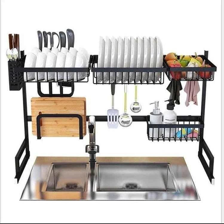 Stainless Steel 85cm Kitchen Multipurpose Rack.