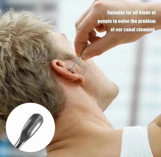 6-Piece Stainless Steel Ear Cleaning Kit, Ear Care Set for Adults, Earwax Removal Tools, Earpick Cleaning Set.