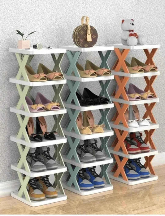 X Shaped Shoe Rack.