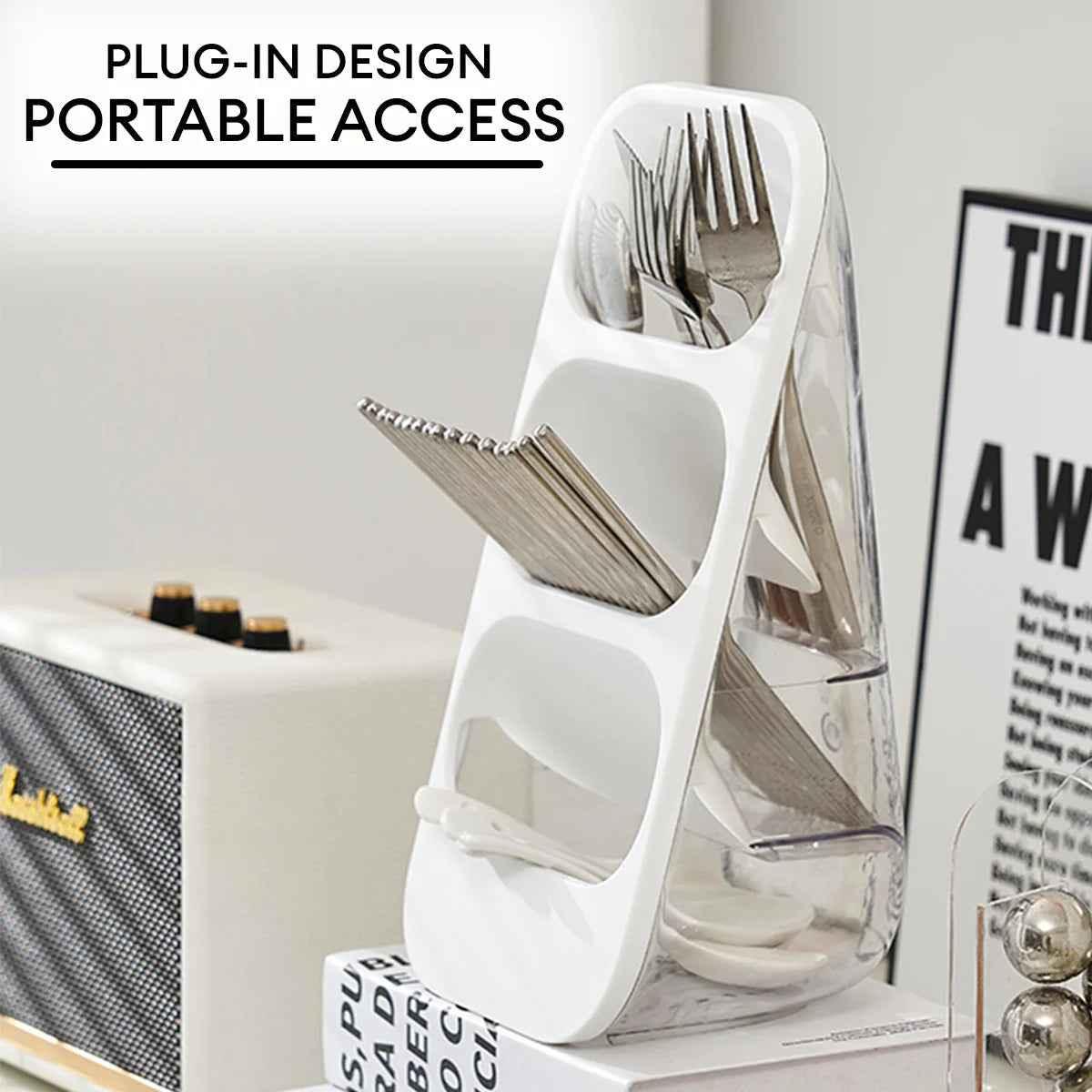3 Layer Cutlery Stand Organizer.