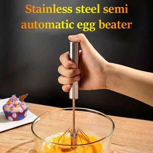 Egg beater stainless steel spring egg beater