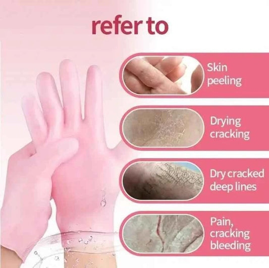Silicone Gel Moisturizing Gloves.