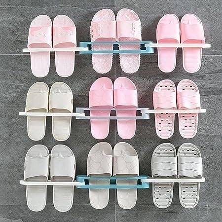 Wall Mounted Shoe Organizer and Towel Rack for Bathroom and Entryway - Clarify.pk