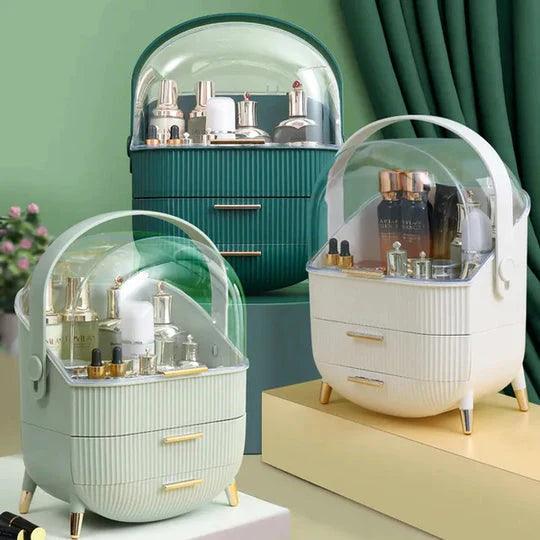 3-Layer Makeup Organizer for Efficient Desktop Storage and Display - Clarify.pk