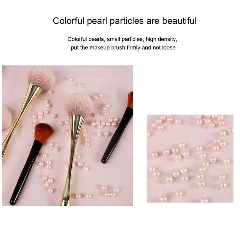 Acrylic Cosmetic Brush Holder - Stylish Acrylic Pearl Makeup Brush Organizer - Clarify.pk