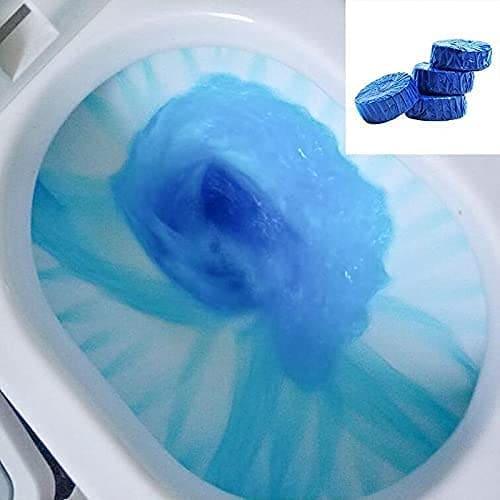 10pcs Blue Bubble Toilet Cleaner - Effective Bowl Cleaning Tablets