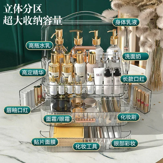 Cosmetics Storage Box, Dresser, Skin Care Products, Desktop Storage, Transparent Box, Lipstick Mask, Vanity Box, Storage Rack.