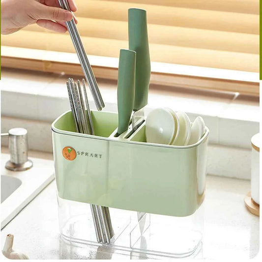 Chopsticks Rack Multifunctional Drainage Tray Detachable Large Storage Chopsticks Storage Box Creative Kitchen Rack