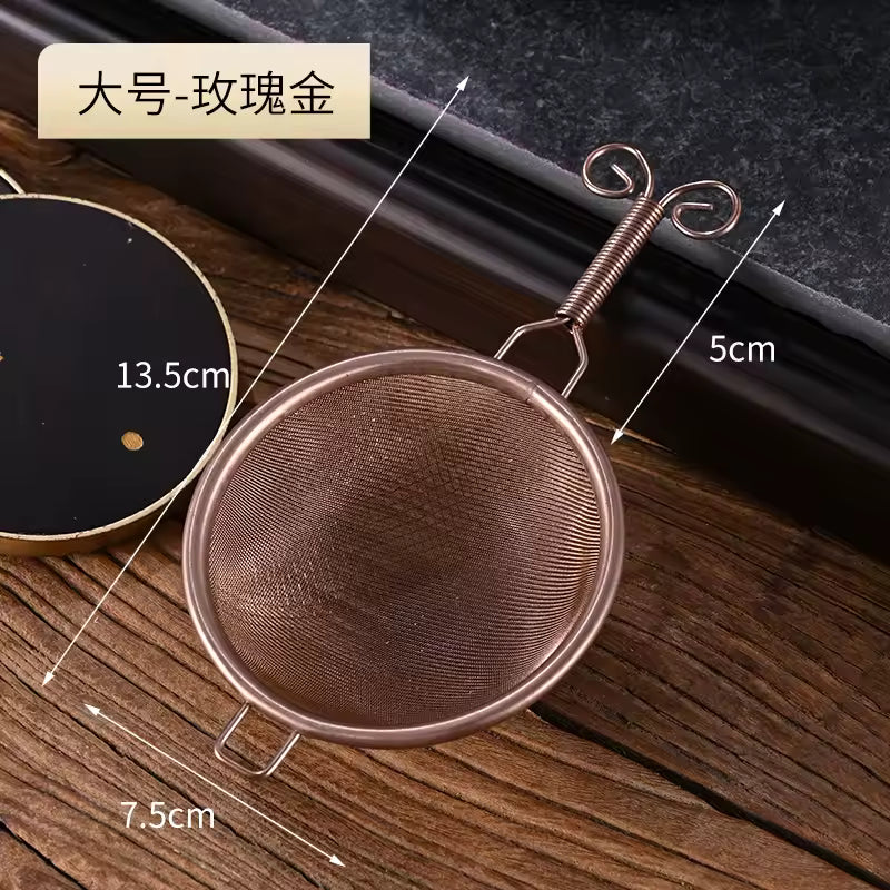 Japanese 304 Stainless Steel Tea Infuser Fine Mesh Kung Fu Tea Strainer Teapot Leaf Filter Sieve Kitchen Teaware Accessories