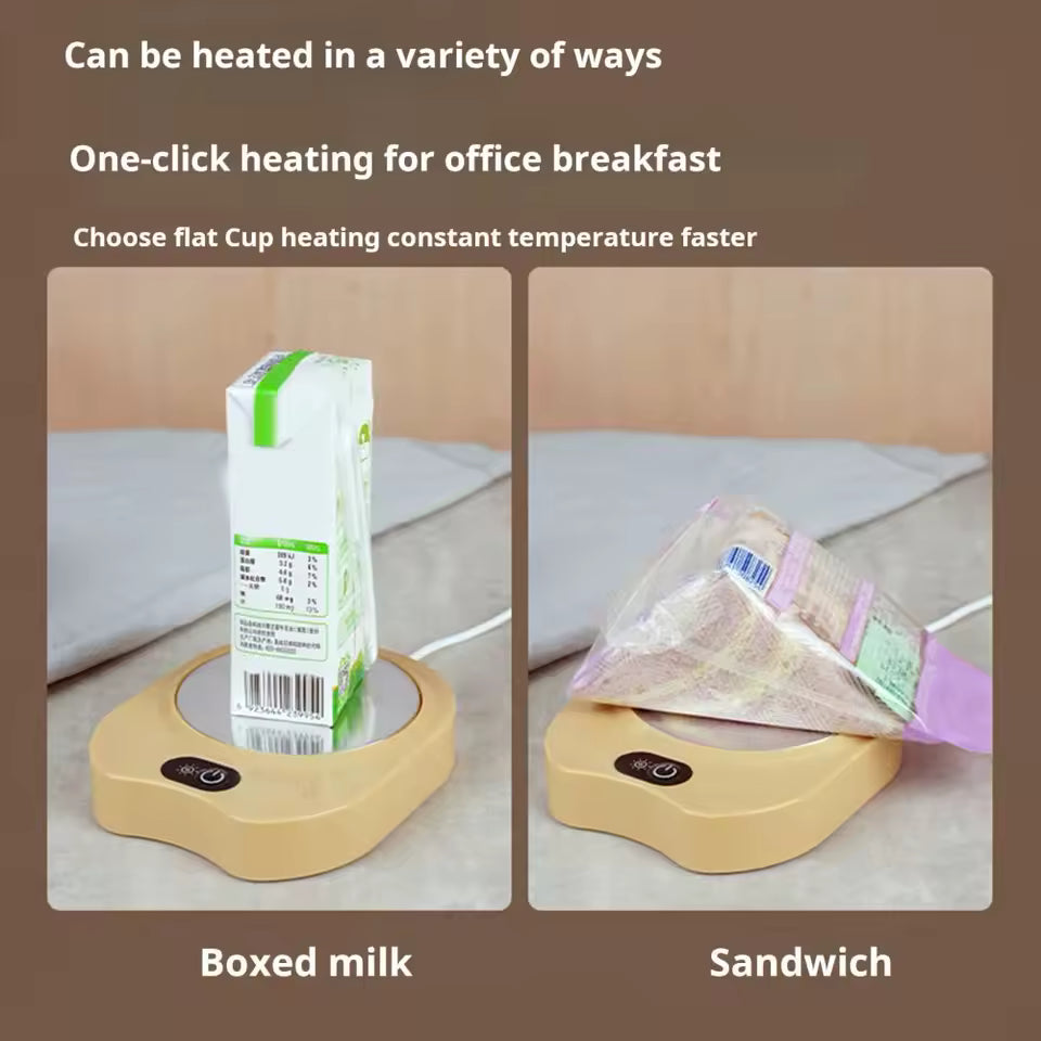 Electric Coffee Cup Warmer Auto Shut Off 3 Temperature Setting Cup Heater Pad Waterproof Smart Cup Warmer Thermostatic Coaster