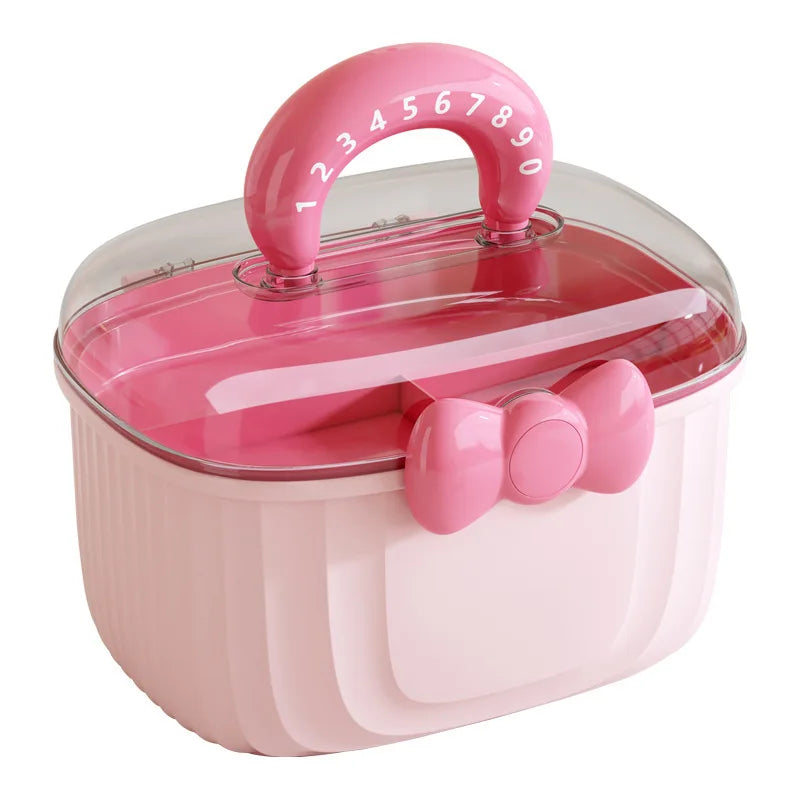 Hair Accessories Storage Box, Portable Makeup Organizer for Hair Clips, Hair Ties, Earrings, Bracelets, Necklaces