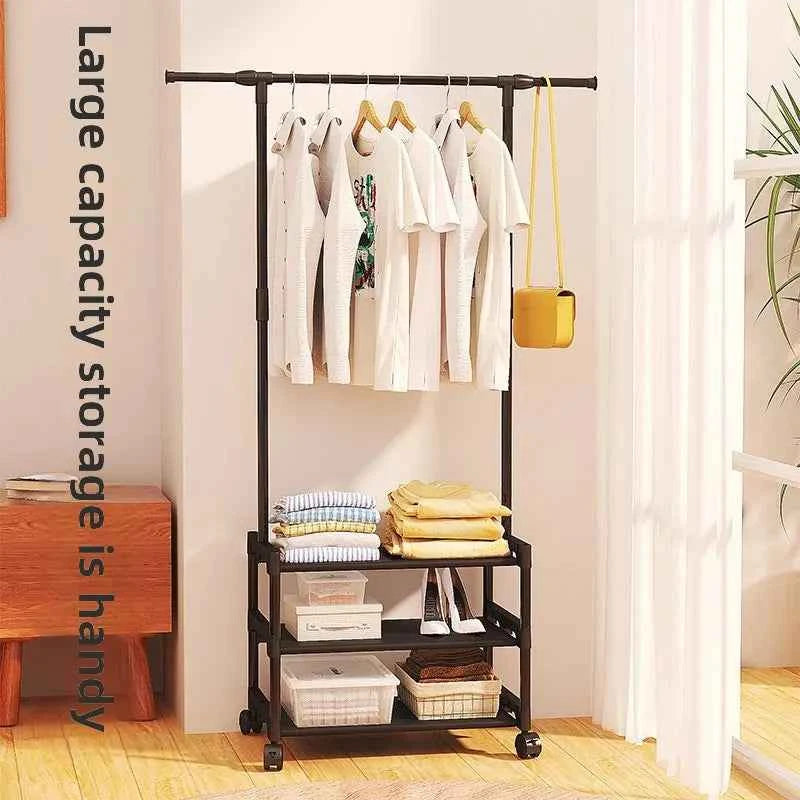 Southeast Asia Bestselling Multi-Functional Integrated Shoe Hat Rack Bedroom Storage Clothes Drying Rack Hat Coat Pole