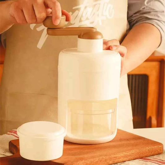 Hand Operated Shaved Ice with Mold, Small Manual Ice Breaker Making, Smoothie Shakes, Commercial in Summer, Kitchen Tool