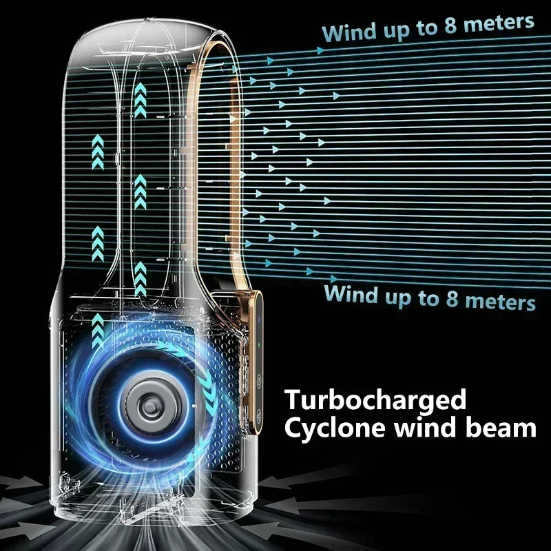 Brushless DC Ventilateur Desk Cooler Cooling Air Humidifier Usb Table Bladeless Mist Fan Home Outdoor Ventilateur Portable Amagi