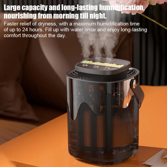 Air Humidifier 3L Large Capacity Air Atomizer USB Home Office Essential Oil Diffuser Heavy Fog Aroma Humidifier Cool Mist Maker