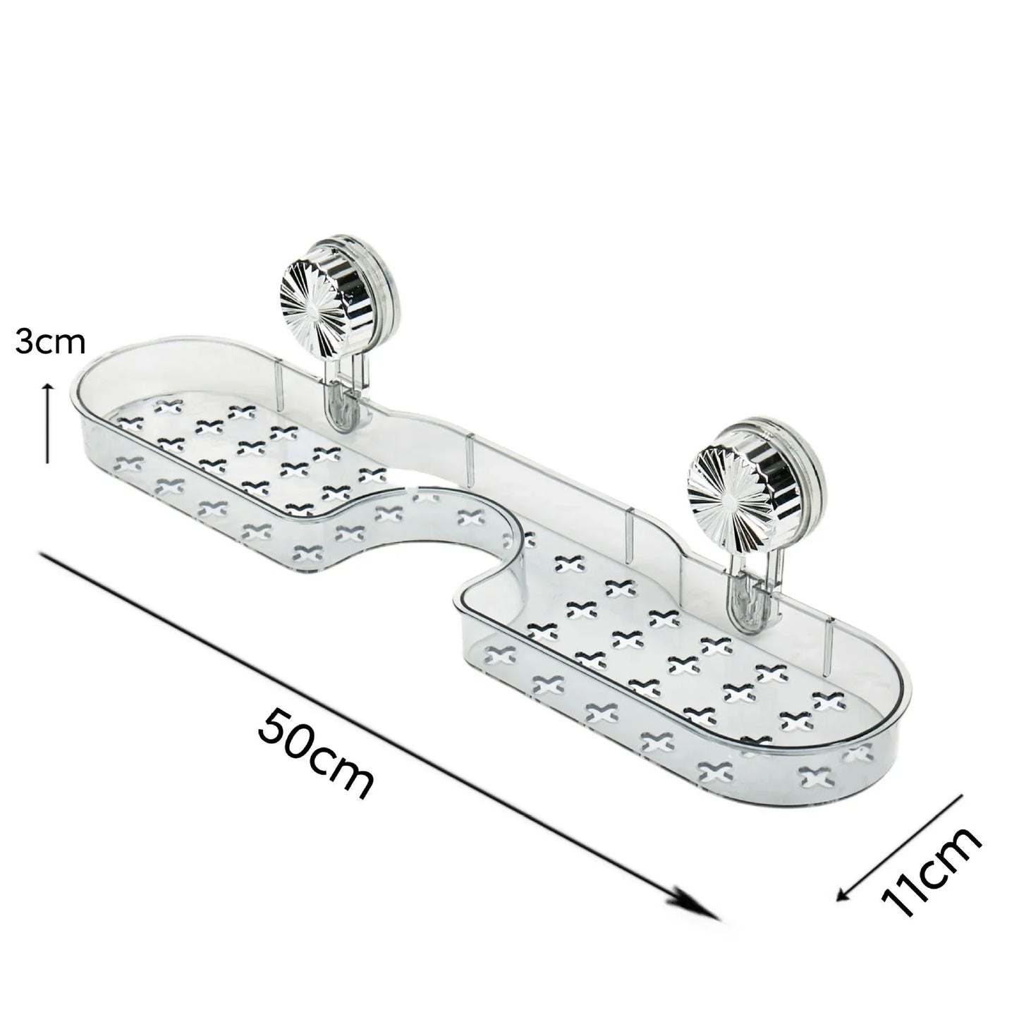 Bathroom Faucet Mount Storage Rack Wall Hanging Washstand Organizer Plastic No Drilling Required Drain Design Kitchen