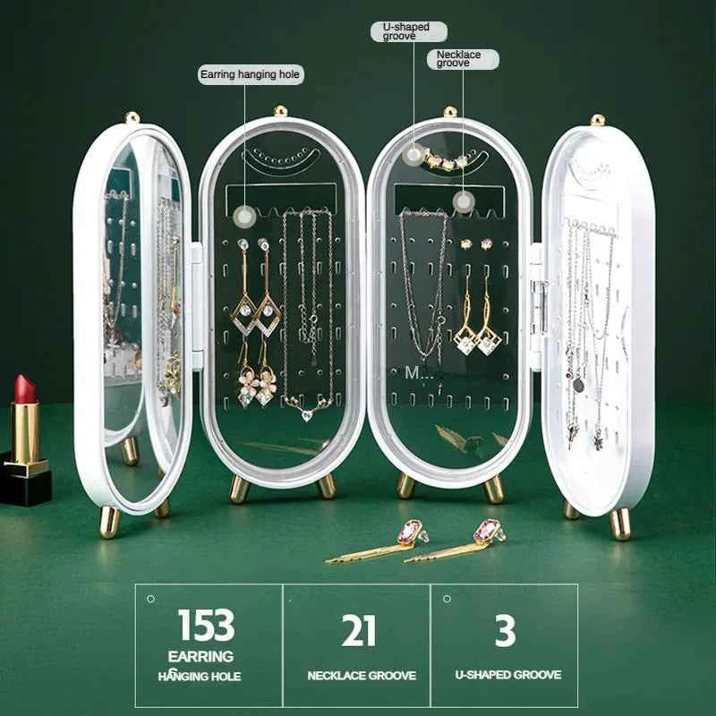 Jewelry Storage Box Earrings Jewelry Rack Earrings Necklace Box Household Cleaning Display Rack Artifact Jewelry Packaking