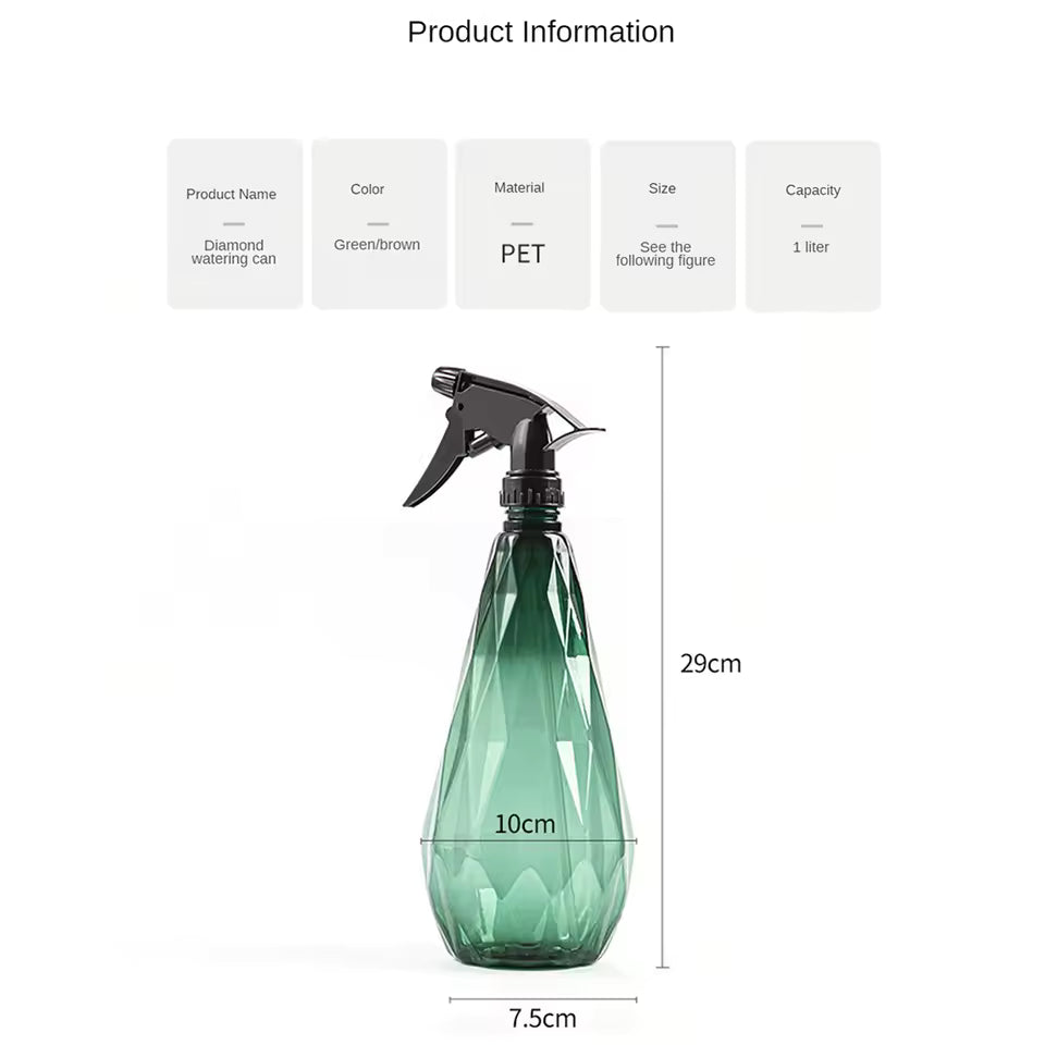 1000ml Plant Flower Watering Pot Spray Bottle Sprayer Garden Supplies Planting succulents Kettle for Garden Small Garden Tools