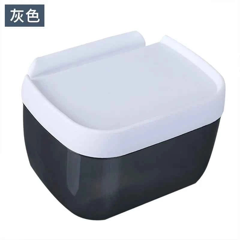 Waterproof Wall Mount Toilet Paper Holder Shelf Toilet Roll Paper Tube Storage Rack Storage Box Tray Rack Bathroom Supplies
