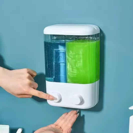 1 Pcs Wall Mounted Soap Dispenser Manual Press 500/1000ML Capacity Suitable For Shampoo Used Bottle Bathroom Liquid