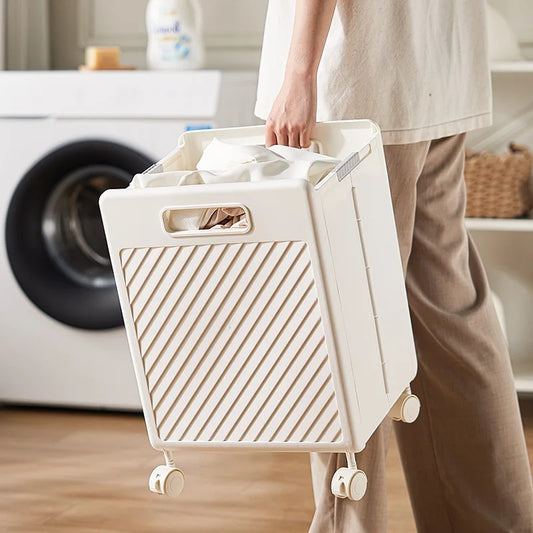 Foldable storage basket Clothes basket Multifunctional dirty laundry basket Household large-capacity bathroom storage basket