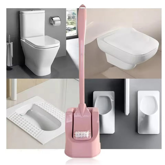 1pc Bathroom Replacement Portable Long Handle Cleaning Tool Toilet Brush Lavatory Brush Toilet Brush & Holder Set