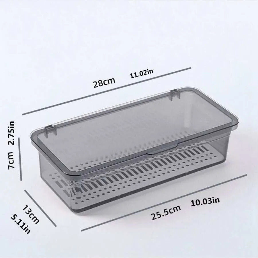 1PCS Tea Set Storage Box Transparent Plastic Desk Storage Box Drawer Organizer Small Things Home Storage Chopstick Storage Box