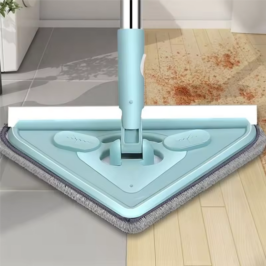 Triangle Mop, Cleaning Mop With Long Handle, Multifunctional Triangle Mop For Ceiling Wall Floor Window Durable 1 Cloth-AT30