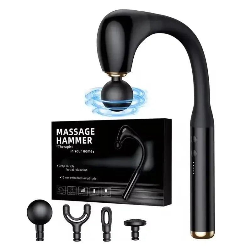 2025 Smart Fascia Gun Electric Massager 5 Gear Hammer Rechargeable Fascia Gun Home Handheld Hammer Back Artifact Body Massager