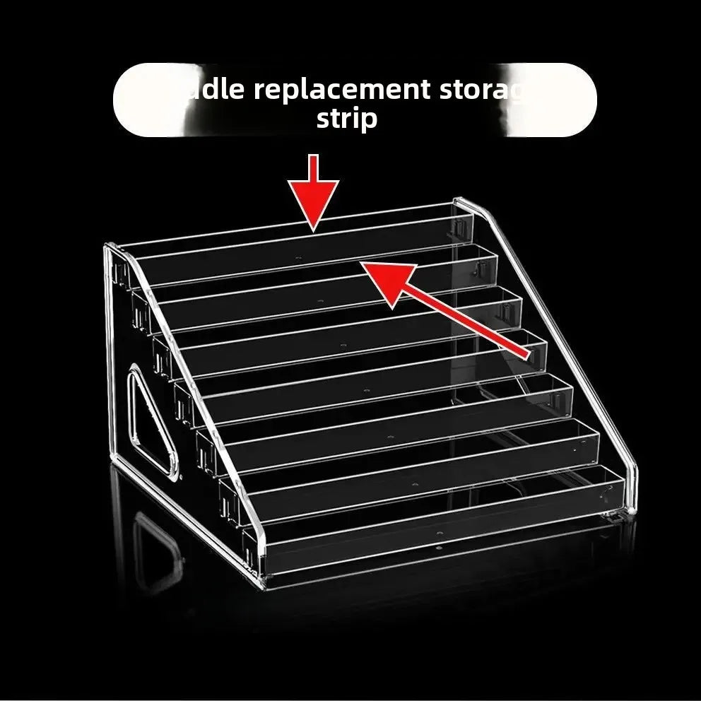 Acrylic Cosmetic Storage Box Transparent Display Stand Nail Polish Powder Compact Eyeshadow Perfume Organizer Desktop Holder