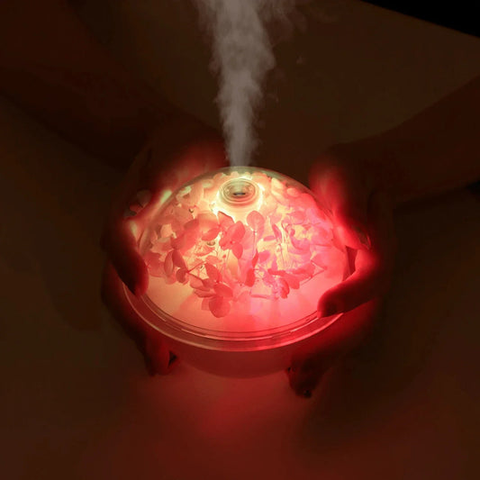 New Eternal Flower Air Humidifier 260ML Mini USB Home Atmosphere Softly Night Light Creative Artificial Diffuser essential oils