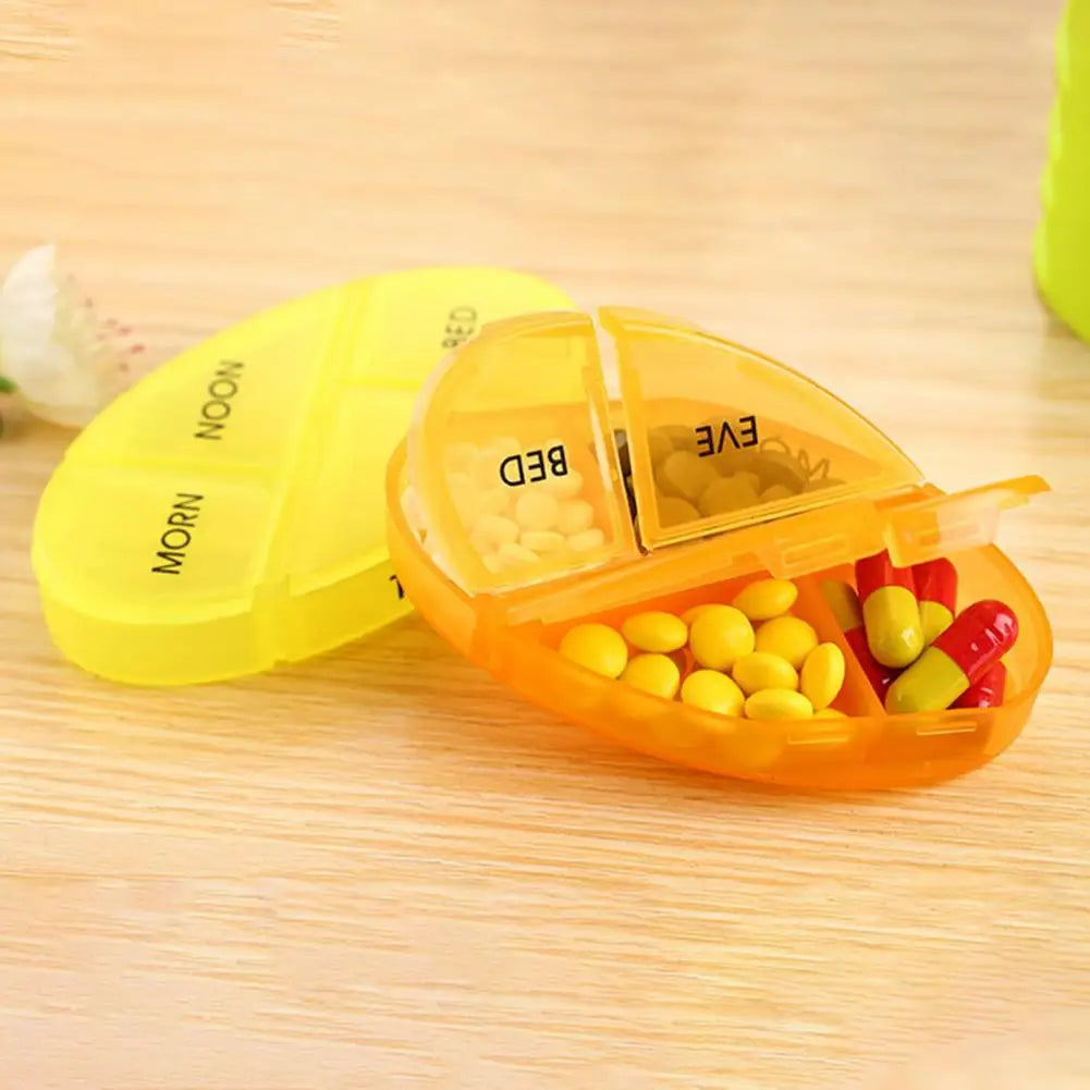 Practical Pill Holder Colorful Lightweight Pill Container Out Travel 7 Days Pill Storage Box Tablet Case