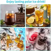 14 Grids Ice Cube Trays Reusable Silicone Ice cube Mold Fruit Ice Maker with Removable Lids Kitchen Tools Freezer Summer Mould