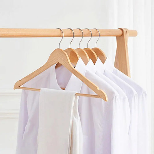 Sturdy Wooden Hangers Reusable Coat Hangers High Durability Clothing Coat Hanger Rack Accessories Good Load-bearing