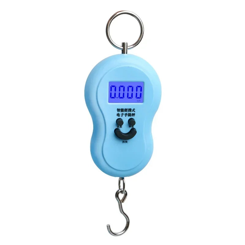 Portable Digital Scale for Hand Bag, Fish, Suitcase, Up to 50kg