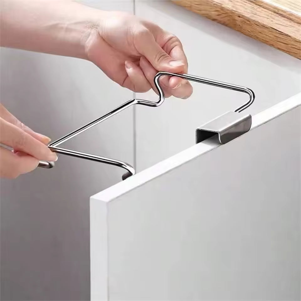 1PC Kitchen Trash Rack Closet Stand kitchen Accessories Cabinet Door Garbage Storage Holder Garbage Bags Holder