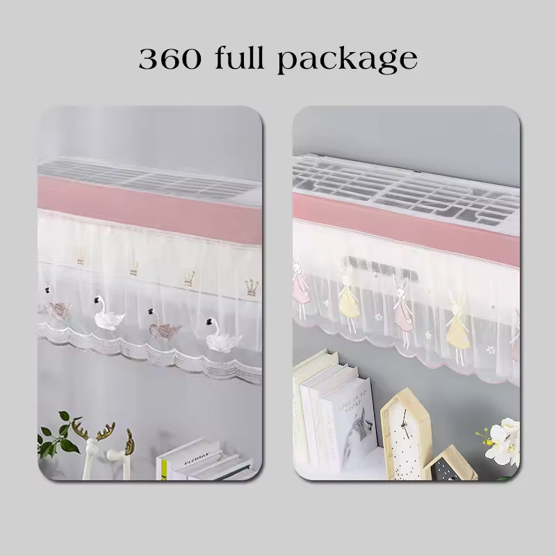 Houseeker Air Conditioner Dust Cover Anti-dust Wall Mounted Protector Washable AC Covers Home Textil Protective Bag