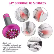 Electric Meridian Brush Gua Sha Body Massager Vibrate Microcurrent Hot Compress Scraping Lymphatic Drainage Machine Fat Burner