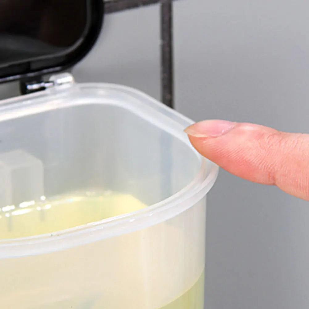 550ml Liquid Toothpaste Breath Freshener Container Clear Wall Mounted Oil Dispenser for Kitchen Refillable for Kids and Adults