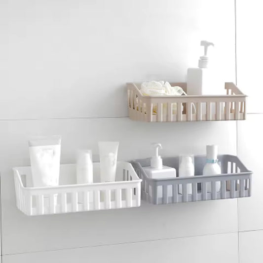 Bathroom Shelf Organizer Wall Mount Shower Shampoo Soap Cosmetic Shelves Kitchen Storage Rack Holder Bathroom Accessories