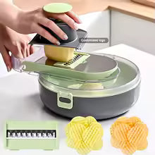 Factory Multifunctional Kitchen Tools 9 in 1 Vegetable Grinder Fruit and Vegetable Cutter