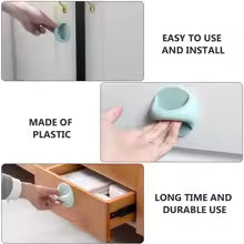 8pcs Adhesive Door Knobs Punch-Free Cupboard Pull Handles Sticky Wardrobe Handles For Drawer Cabinet Durable Easy
