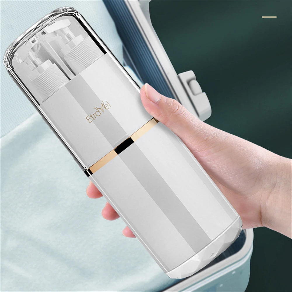 Travel Wash Set Toothpaste Shampoo Storage Bottle Outdoor Portable Toiletries Organizer Box Mouthwash Cup Bathroom Accessories