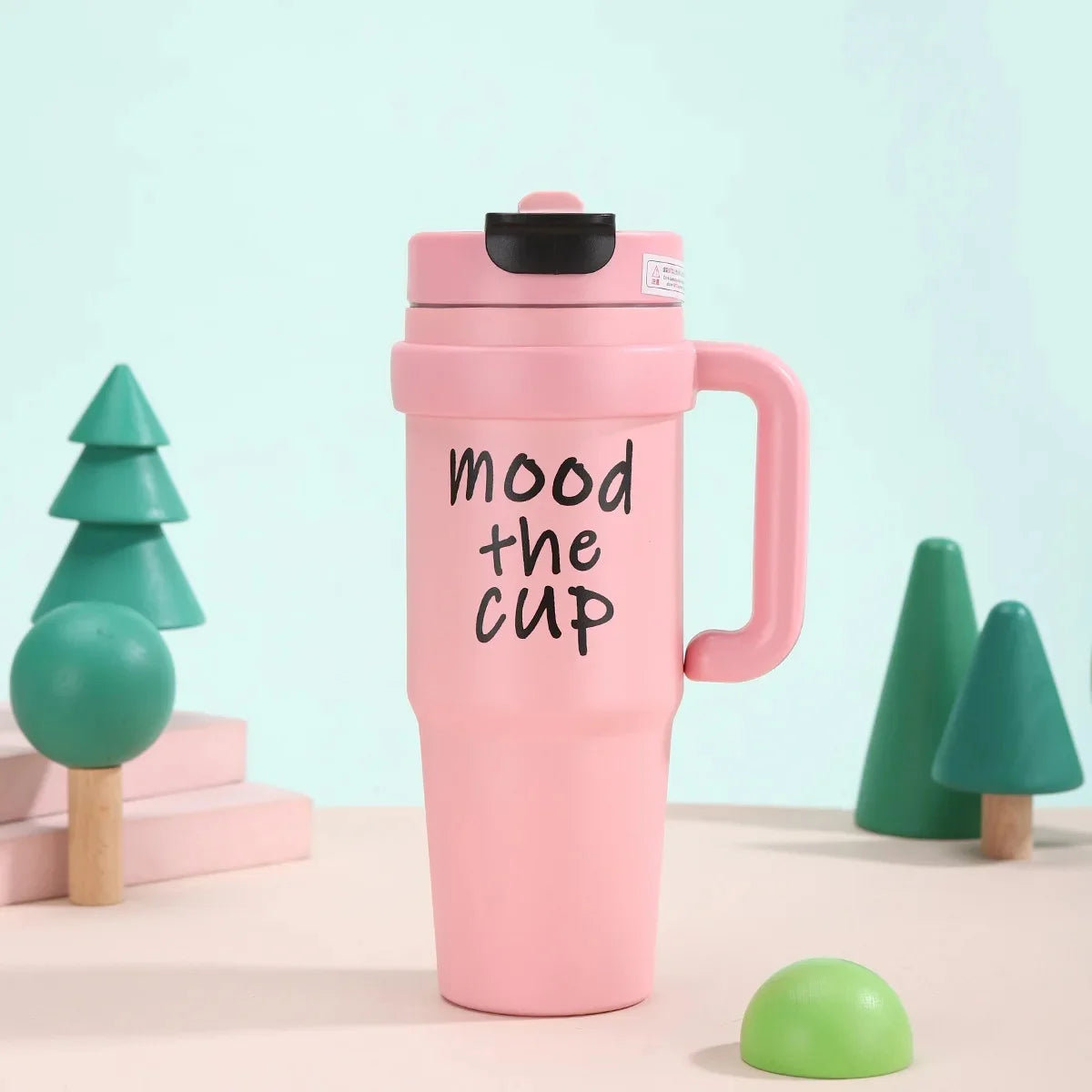 New 316 Stainless Steel Insulated Mug High Aesthetic Large Capacity Car Mounted Ice Dominator Double Drink Handle Car Mug